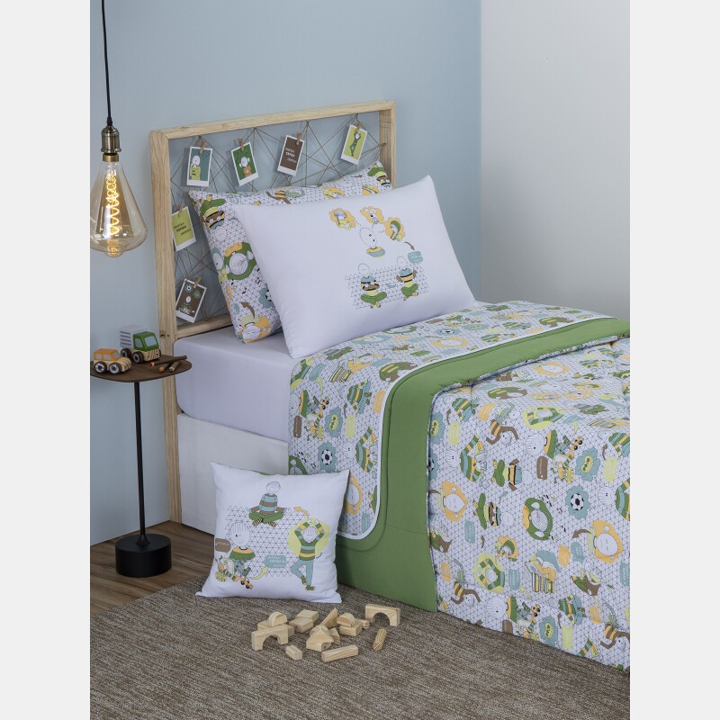 Fronha Solteiro Masculina Estampa Corrida