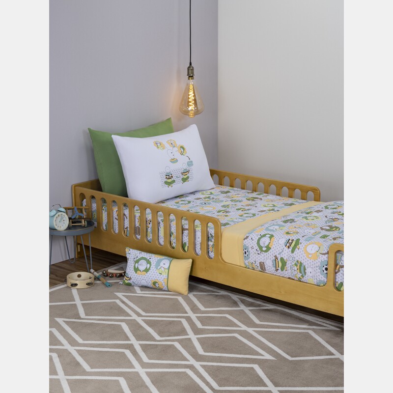 Lençol Elástico com Fronhas Berço Masculino