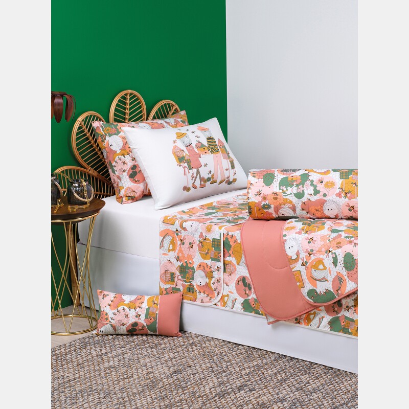 Jogo de lençol solteiro              