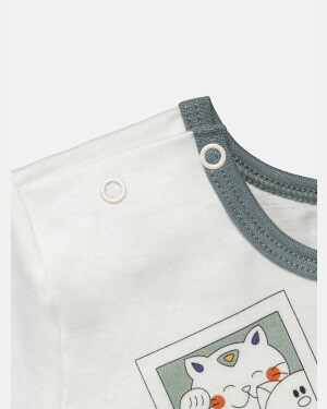 Pijama Baby Manga Curta e Short Unissex