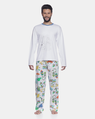 Pijama manga longa e calça
