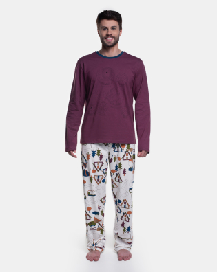 Pijama Manga Longa e Calça