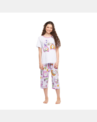 Conjunto Feminino Adulto Manga Curta e Corsário