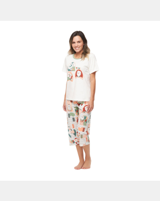 Conjunto Feminino Adulto Manga Curta e Corsário