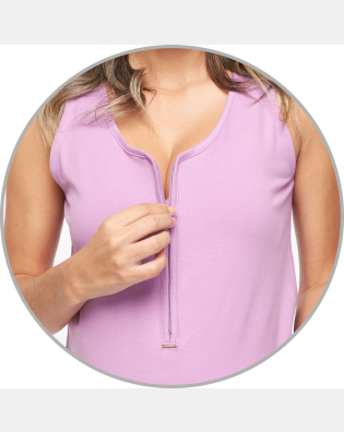 Conjunto Feminino Adulto Regata Com Zíper e Short