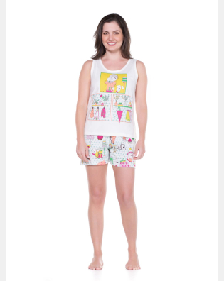 Conjunto Feminino Adulto Regata e Short
