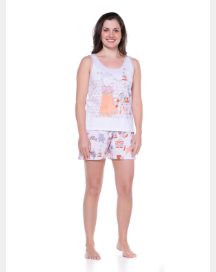 Conjunto Feminino Adulto Alça e Short