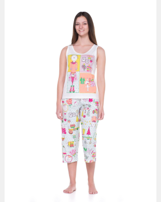 Conjunto Feminino Adulto Regata e Corsário