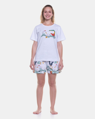 Pijama manga curta e short