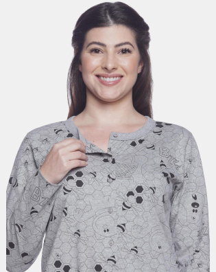 Homewear manga longa e calça           