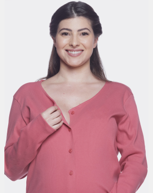 Homewear gestante manga longa e calça