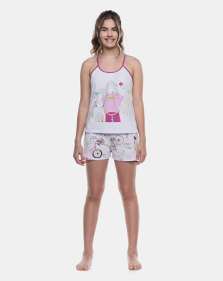 Pijama Alça e Short