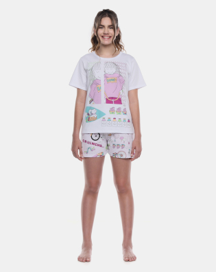 Pijama Manga Curta e Short