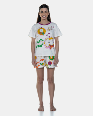 Pijama Manga Curta e Short