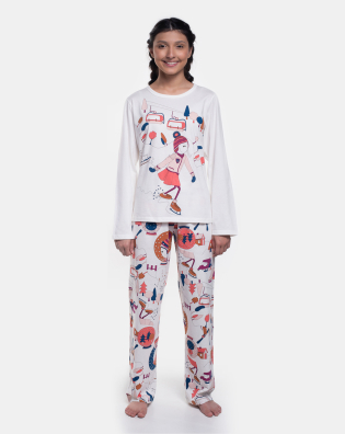 Pijama Manga Longa e Calça