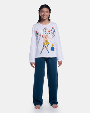 Pijama Manga Longa e Calça