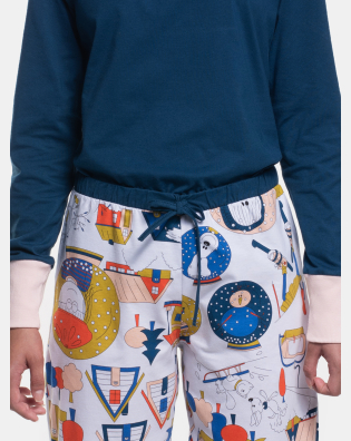 Pijama Manga Longa e Calça