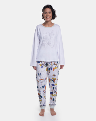 Pijama Manga Longa e Calça