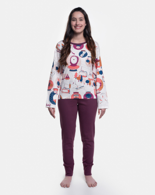 Pijama Manga Longa e Calça