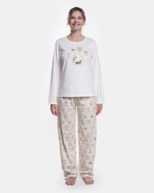 Pijama manga longa e calça  