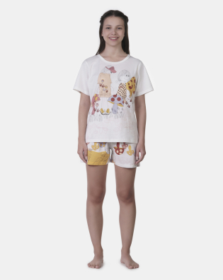 Pijama manga curta e short