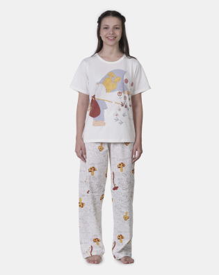 Pijama manga curta e calça