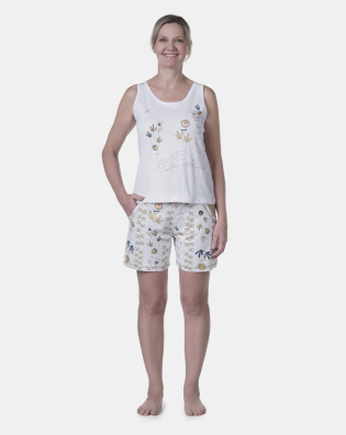 Pijama clássico regata e short