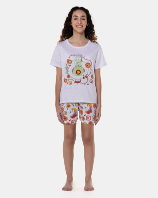 Pijama manga curta e short