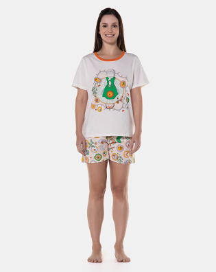 Pijama manga curta e short