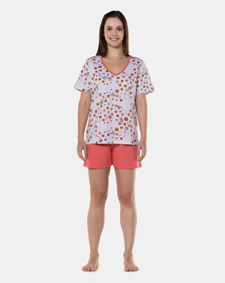 Pijama manga curta e short