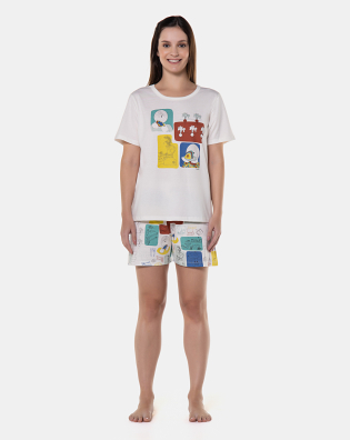 Pijama manga curta e short