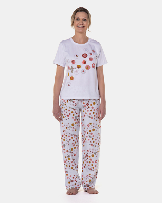 Pijama manga curta e calça
