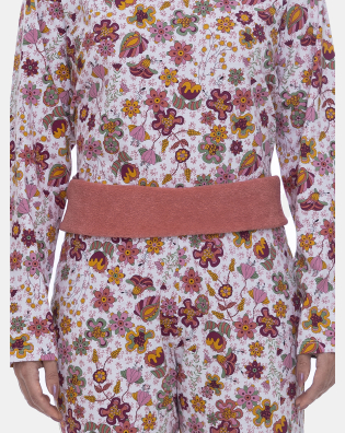 Loja Oficial Sonhart | Pijama Feminino Blusa Manga Longa Floral e Calça Cós Duplo