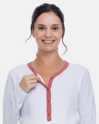 Pijama Gestante Longo Amamentação