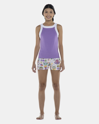 Pijama Feminino Adulto Regata e Short