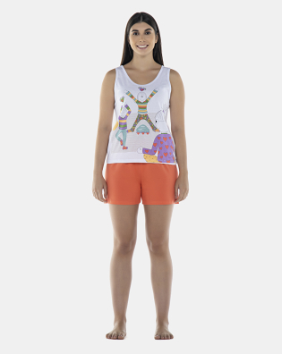 Pijama Feminino Adulto Regata e Short