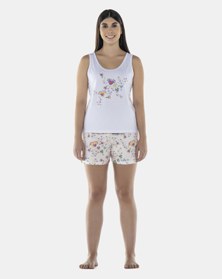 Pijama Feminino Adulto Regata e Short
