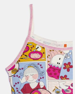 Pijama Feminino Adulto Alça e Short