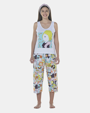 Pijama Feminino Adulto Regata e Corsário