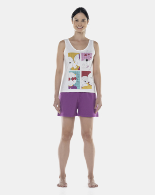 Pijama Feminino Adulto Regata e Short