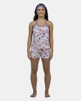Pijama Feminino Adulto Alça e Short
