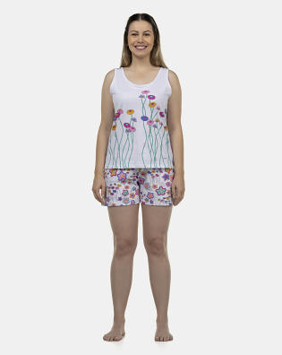 Pijama Feminino Adulto Regata e Short