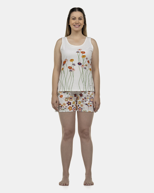 Pijama Feminino Adulto Regata e Short