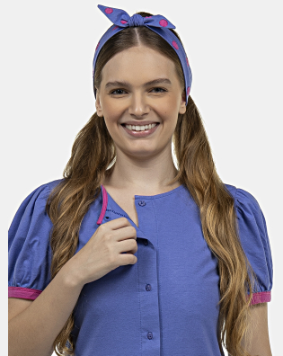 Pijama Feminino Adulto Manga Curta Aberta e Corsário