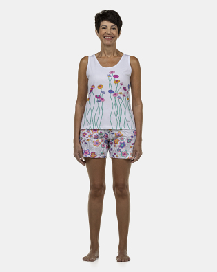 Pijama Feminino Adulto Regata e Bermuda