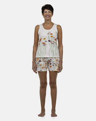 Pijama Feminino Adulto Regata e Bermuda