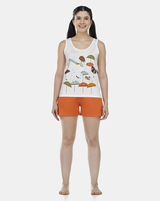 Pijama Feminino Adulto Regata e Short