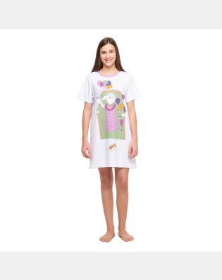 Camisão Feminino Adulto Manga Curta