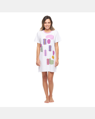 Camisão Sonhart Feminino manga curta Estampado