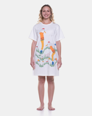 Camisão manga curta  